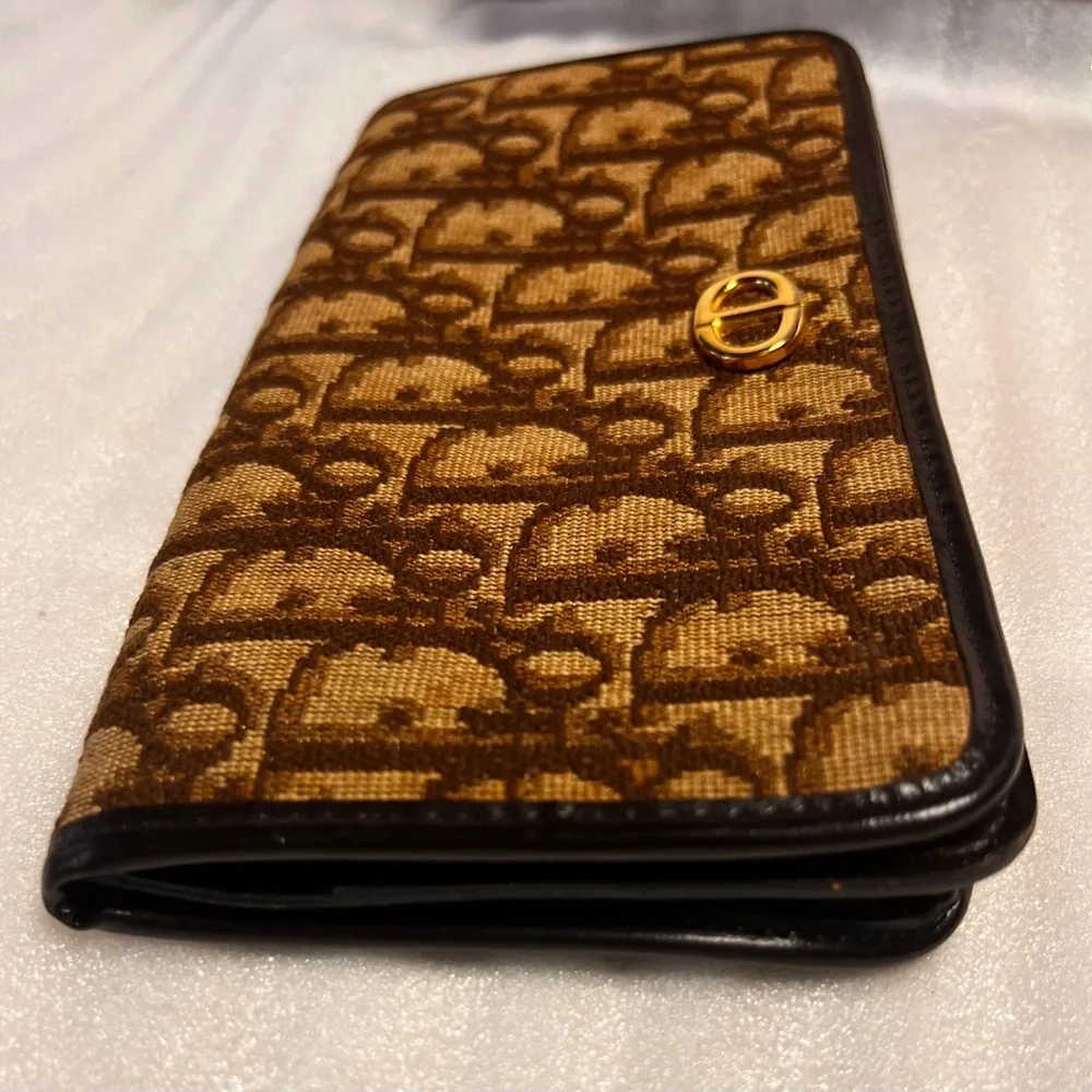Dior 30 Montaigne Trotter Dior Oblique Monogram Jaquard Canvas Clutch Wallet